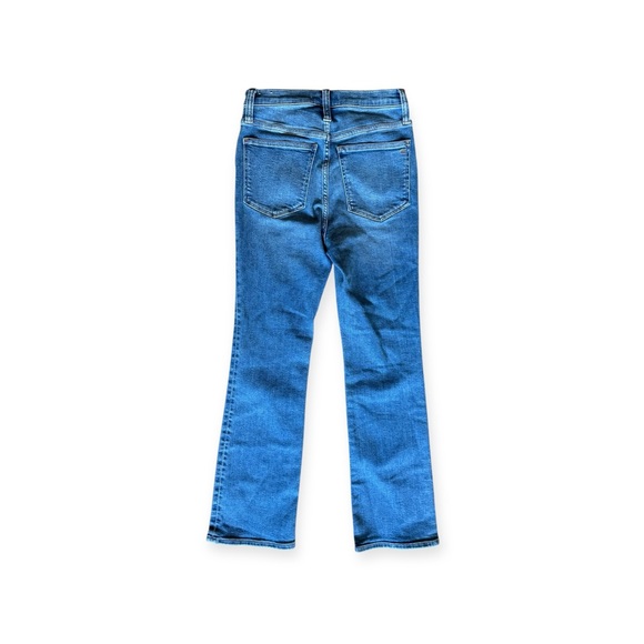 Madewell Straight leg Cali Demi boot denim jeans 24 - Picture 4 of 9